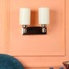 Eliante Modern Wall Lights Mild Steel & Glass Material Gold & Cream Finish