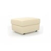 Apollo Leatherette Sectional Sofa (Colour : Cream, Cushion : Soft, Seating Capacity : Left Aligned 2 Seater + Left Aligned Chaise + Ottoman)