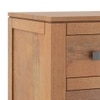 Walter Solid Wood Chest of Drawers in Amber Walnut Finish