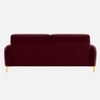 Monly Velvet 3 Seater Sofa Maroon Color