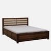 Briarwood Hydraulic Solid Wood Bed King Size in Provincial Teak Finish