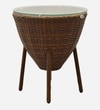 Melbourne Wicker Chair In Brown Tone Finish