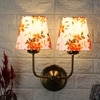 Devansh Metal Electric Wall Light in Gold Colour with Multi Shade Count of 2 Lights