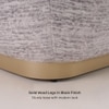 Opus 3 Seater Fabric Sofa in Dusk Grey Colour