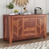 Alacca Sheesham Wood Sideboard In Honey Oak  Finish