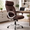 Adiko High Back Exceutive Chair In Brown