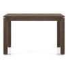 Atlas Solid Wood 4 Seater Storage Dining Table In Danish Walnut Finish