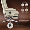 Kepler Brooks Divine Premium Composite Leather Chair in White Colour