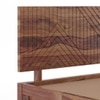 Kuba Solid Wood King Size Bed With Box Storage (Teak Finish)