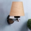 Devansh Metal Electric Wall Light in Beige Colour with Beige Shade Count of 1 Light