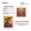 The Castle Decor Madhubani Art Wall Painting Set of 4
