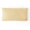 Moss Knit Foil Print Natural  And Gold Cushion Cover 12X20 Inches