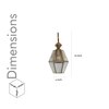 Guildhall Single Arm Wall Light in Brass Finish