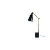 Designer Black and Gold Study Lamp With Metal Base