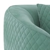 Amora 2 Seater Fabric Sofa In Dusty Turquoise Velvet Colour