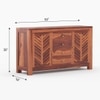 Alacca Sheesham Wood Sideboard In Honey Oak  Finish