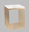Metal Side Table in Gold Colour