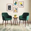 Owen Fabric Lounge Chair in  Luxe Green Colour