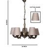 Devansh Steel Wall Mounted Lamp With Beige Jute Shade