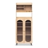 Stellar Multipurpose Storage Cabinet (Tall Size with Upper Storage, Oak)