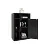 Chiyo Engineered Wood Bedside Table in Wenge Finish