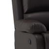 Lebowski One Seater Recliner in Cocoa Brown Leatherette