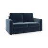 Apollo 2 Fabric Seater Sofa in Sea Port Blue Velvet Colour
