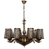 Devansh Gold Antique Wall Mounted Lamp With Beige Jute Shade