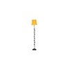 Conor Yellow Fabric Floor Lamp with Black Iron Base