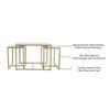 Stendal Nesting Coffee Table Set Of 3 Marble Square
