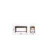 Lojios Solid Wood Bench In Provincial Teak Finish