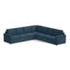 Apollo Corner Sofa (Seating Capacity : Left Aligned 3 Seater + Right Aligned 3 Seater + Corner, Colour : Colonial Blue, Cushion Type : Hard, Back Height : Regular)