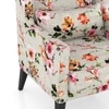Morgen Lounge Chair in Peach Floral Colour