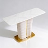 Continental Metal Console Table in Off-White Colour