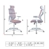 Wiweangs High Back Ergonomic Chair in Orange Colour