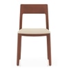 Clarke Solid Wood Dining Chair in Honey Finish & Ivory Colour - Set of 2