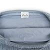Rosa Slate Blue Cotton Knitted Decorative Cushion Cover 12 x 20 Inches