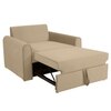 Clevam  Pull Out Sofa cum Bed  in Beige Colour