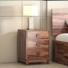 Magellan Solid Wood Bedside Table in Teak Finish