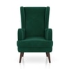 Genoa Wing Chair In Luxe Green Colour