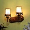 Eliante Modern Wall Lights Mild Steel & Glass Material Antique Gold & Champaign Finish