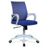 Mmarveal Mid Back Ergonomic Chair in Blue Colour