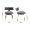 Swizzy Solid Wood Accent Chair in Grey Colour