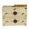 D'Dass Multi Color Mdf and Sheesham Wooden Temple With Cabinet For Pooja