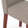 Adria Karara Quitese Top Dining Table With Set Of 6 Ludo Dining Chairs (Colour- Shitake Beige, Finish- Carara White)
