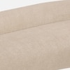 Luxelounge Wood 2-Seater + Ottoman With Upholstery Non Storage Sofa In White Colour