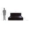 Muses Solid Wood King Size Drawer Storage Bed In Melamine Finish