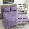 Threads Silky Touch Premium Super King Size Flat Bedsheet 275 x 275 cms
