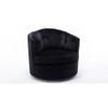Marius Swivel Solid Wood Round Chair in Black Colour