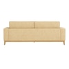 Airy 2 Seater Sofa In Leatherette Cream Color